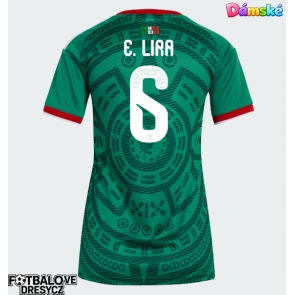 Mexiko Erik Lira #6 Dámské Domácí Dres MS 2026 Krátký Rukáv